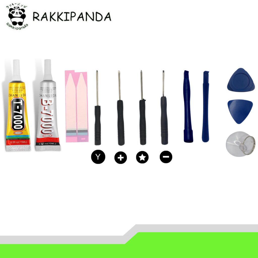 RakkiPanda - Obeng & Opening Tools Set / Lem