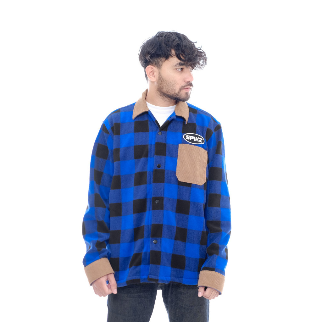 Spikz Jacket Flapo Blue Flannel Outer
