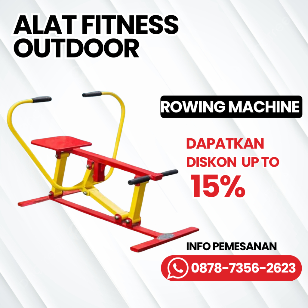 Alat Fitness Outdoor Rowing Machine - Alat Fitness Taman Rekomendasi