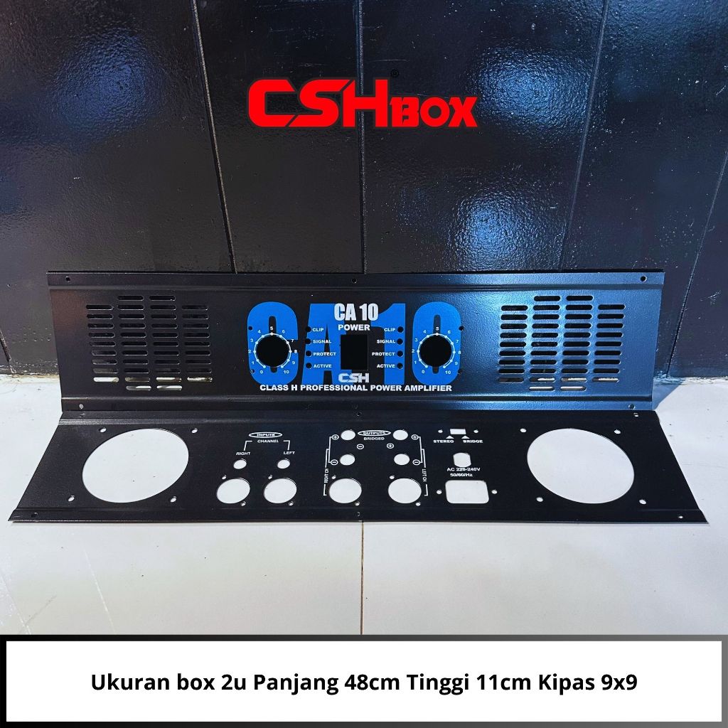 Plat Panel Box Power CSH Ukuran 2u Depan Belakang (CA 10, CA 18, 1400)