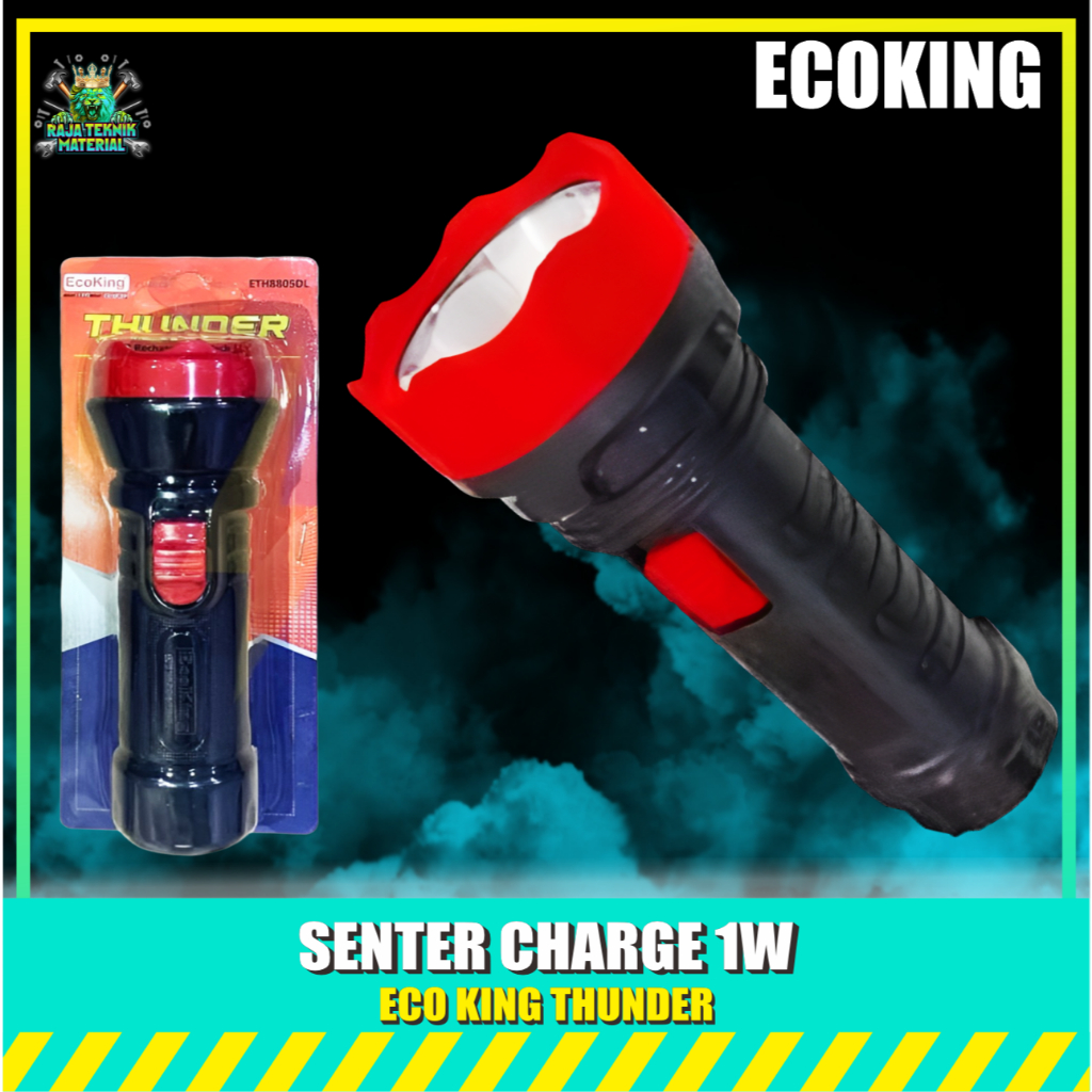 ECOKING THUNDER Lampu Senter LED Lampu Emergency Ecoking / Senter Charge ETH8805DL