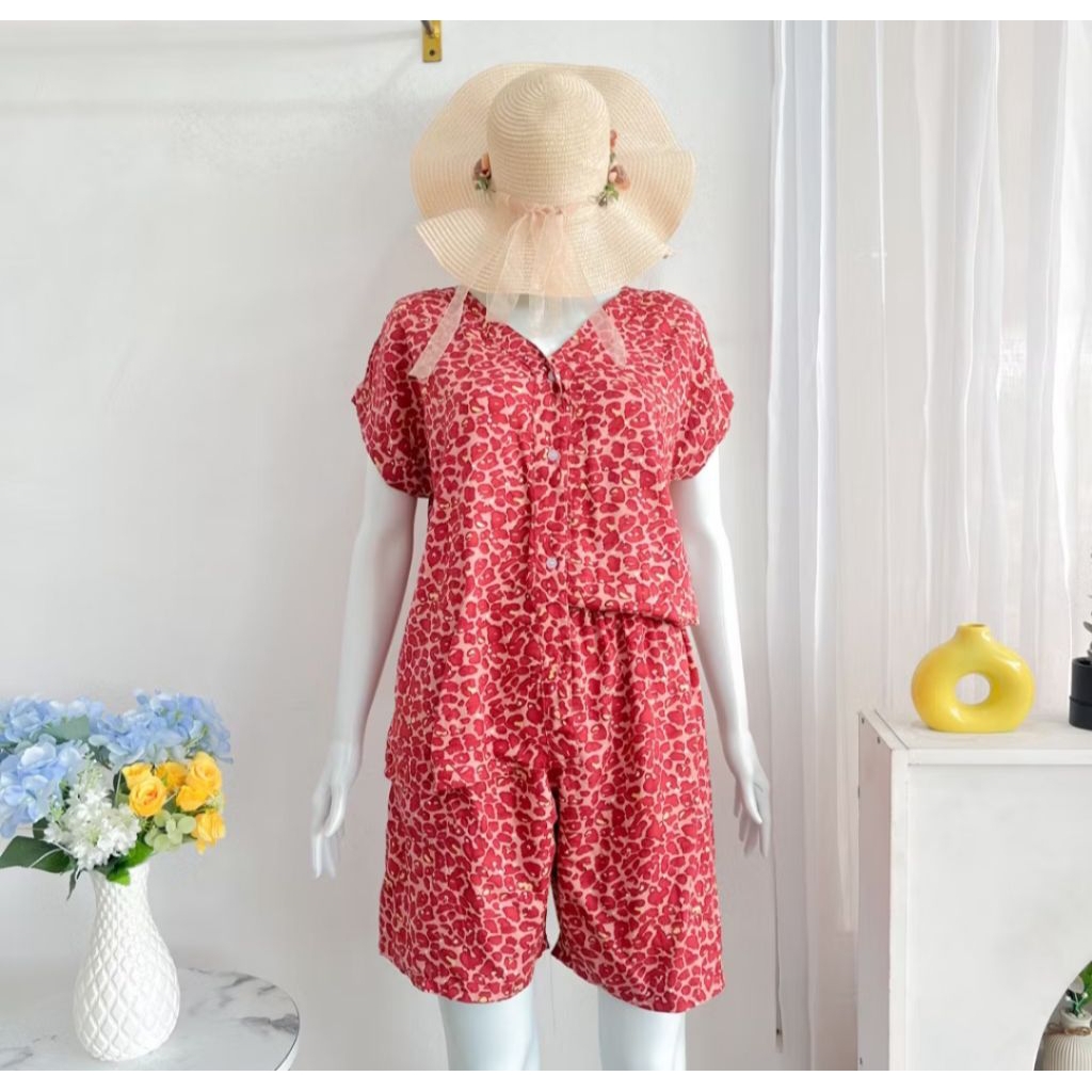 PIYAMA KANCING BUSUI / Setcel Piyama Rayon Premium / Piyama Makassar / Piyama / Setcel Makassar / PI