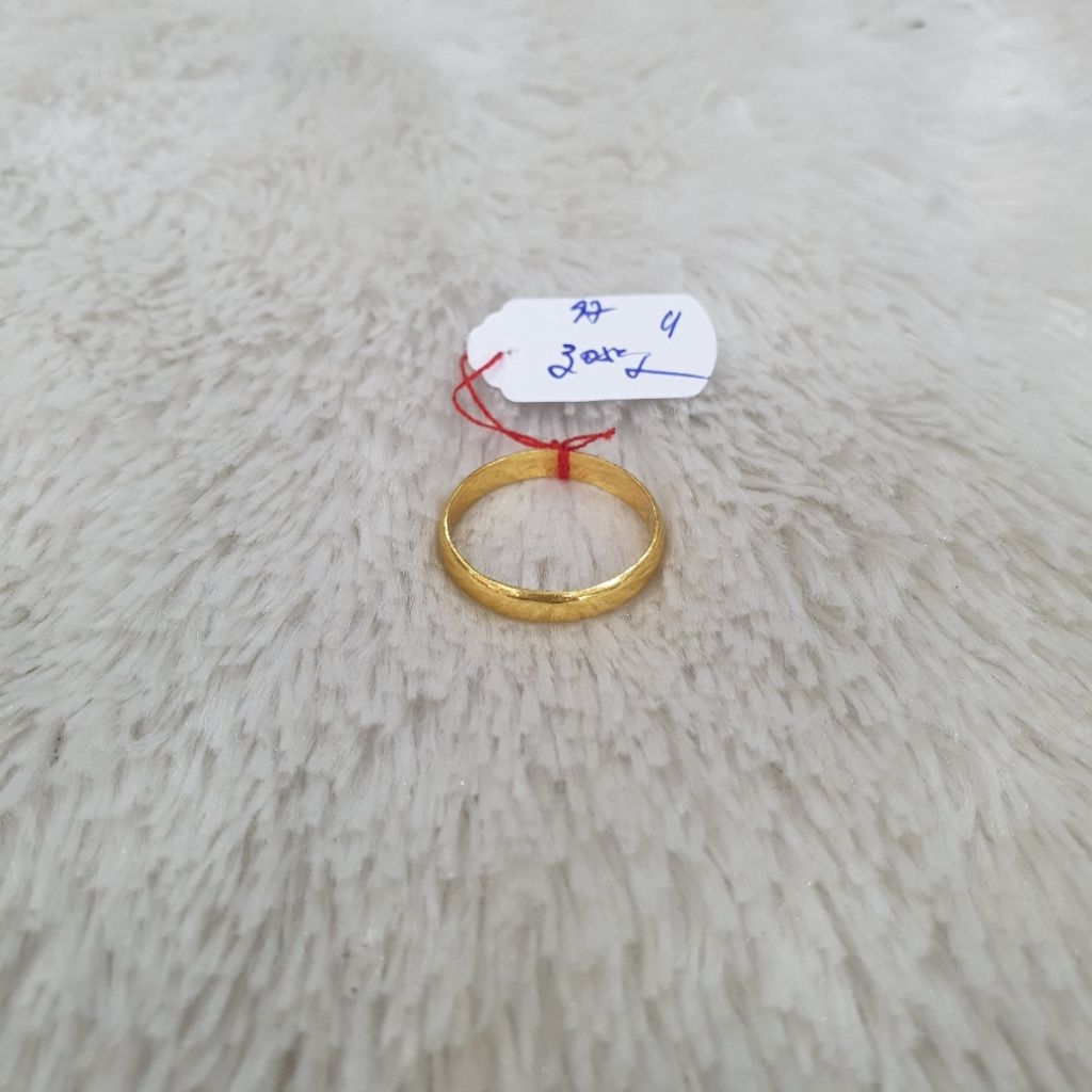 cincin ring polos emas kadar 97% berat 3,05gram size : 16