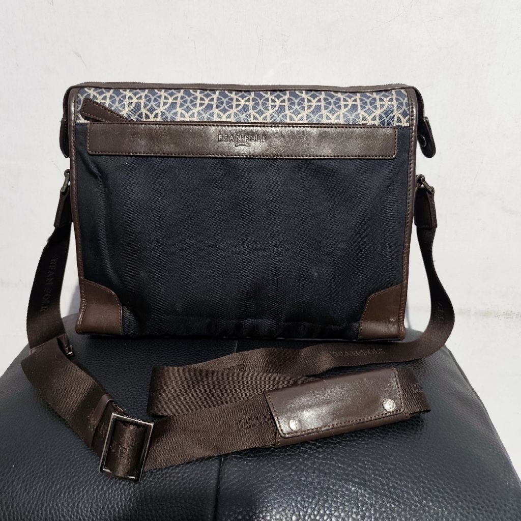 Bean Pole Sling Bag / tas selempang Beanpole mix kulit