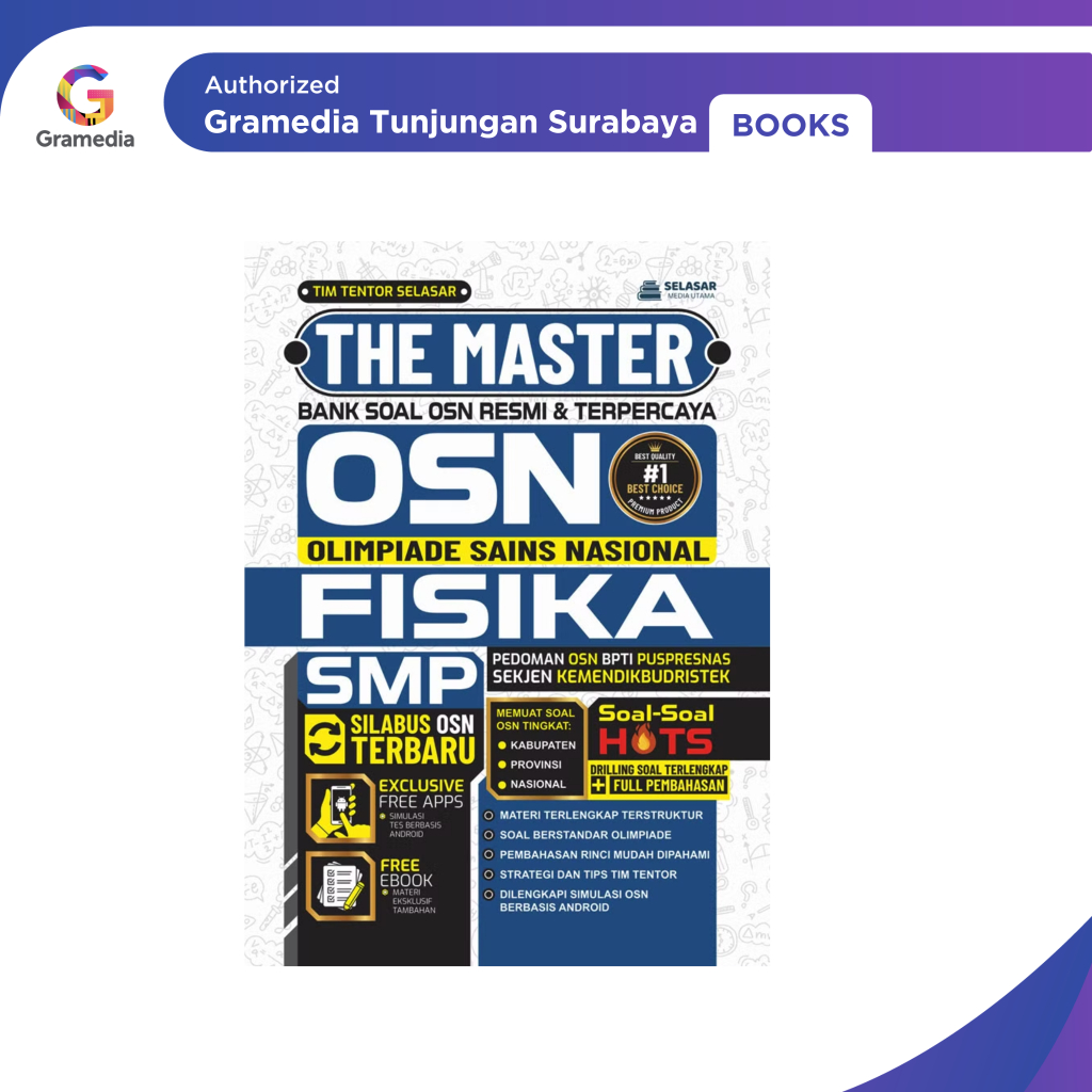 Gramedia Tunjungan : The Master Bank Soal OSN Fisika SMP