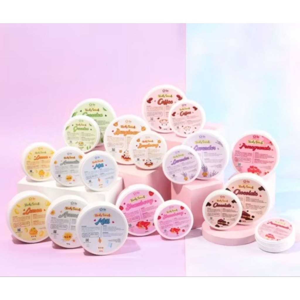 BPOM BODY SCRUB LULUR ALA SALON 100GR / LULUR BADAN BRIGHTENING BY FLEO