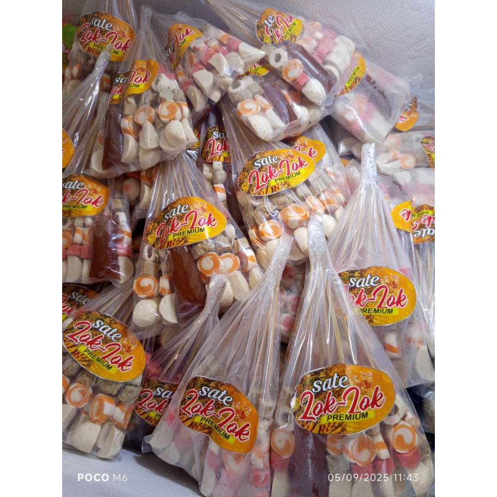 sate lok lok/ sate suki isi 10 tusuk free saos BBQ