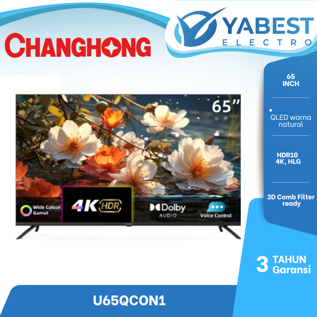 CHANGHONG 65" U65QCN1 4K QLED Google TV