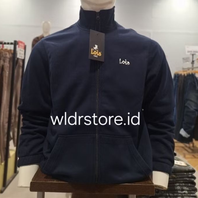 JAKET PRIA ZAPPER BRAND LOIS ORIGINAL 006 BIRU DONGKER