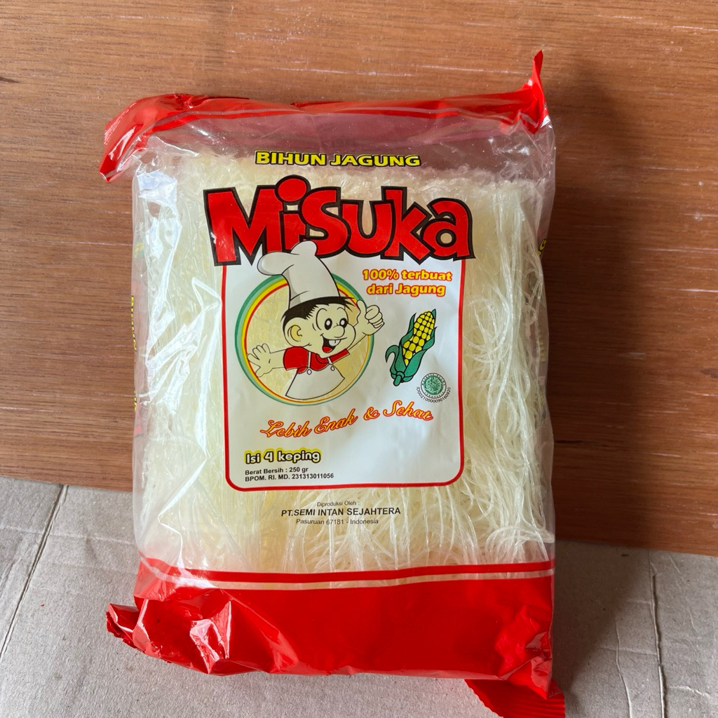 bihun jagung MISUKA 250g isi 4 keping