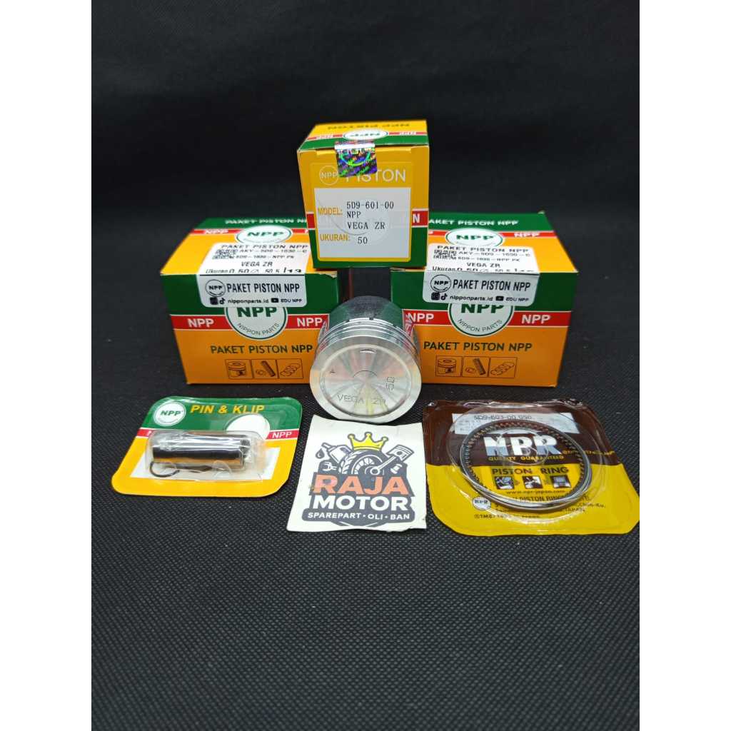 PISTON KIT VEGA ZR JUPITER Z ROBOT DIAMETER 51 PIN 13 ORIGINAL NPP OVERSIZE 0.50 1.00 ( 5D9 )