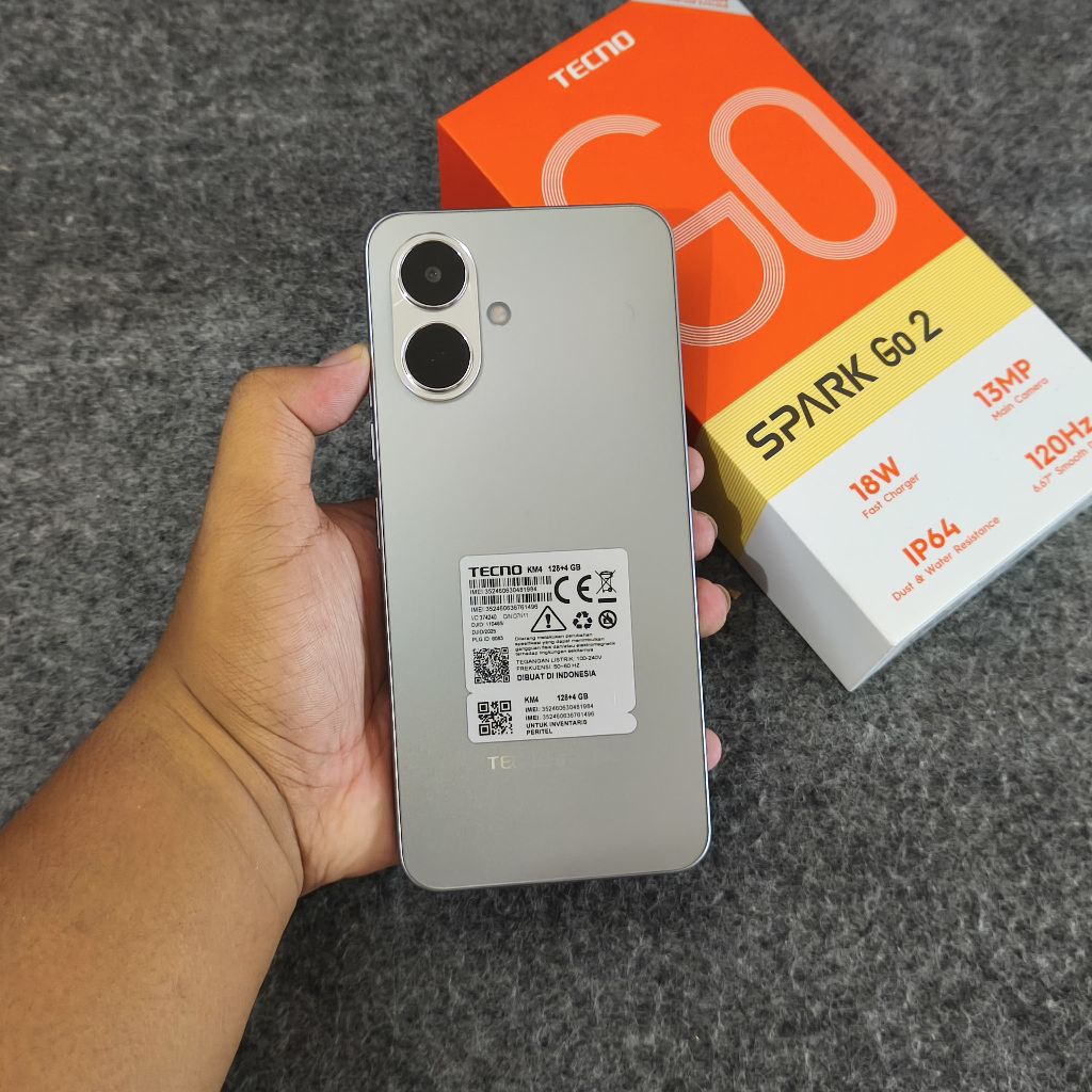 [SECOND] TECNO SPARK GO 2 4+4/128GB FULLSET ORIGINAL