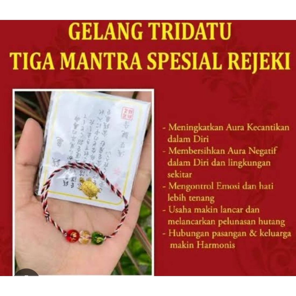 GELANG TRIDATU (gelang pembawa rezeki)