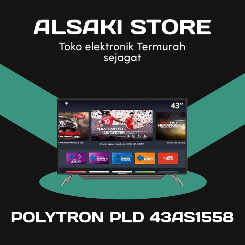 POLYTRON ANDROID TV PLD43AS1558G/PLD 43AS1558 43 inch
