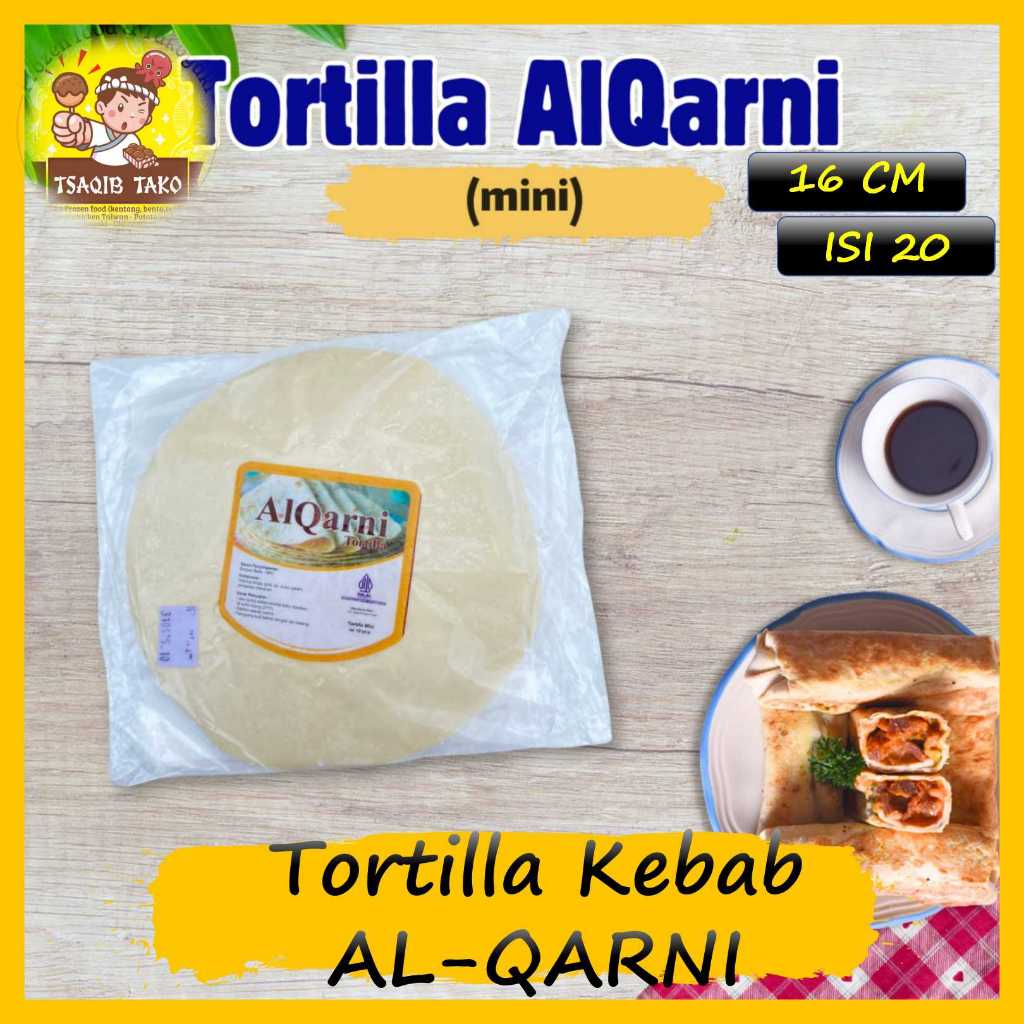 Kulit Kebab Tortila Merk Al - Qarni TIPIS LENTUR TORTILLA