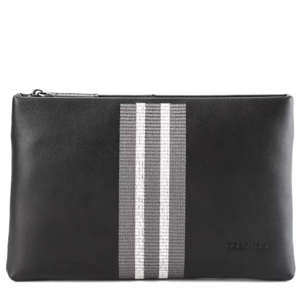 Tas Pria Preloved Baru Belum Dipakai – Clutch Bag Obermain Kulit Premium Elegan Hitam