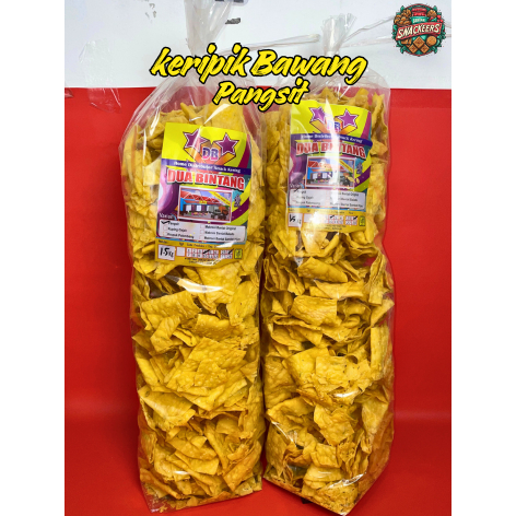 1 BAL KERIPIK BAWANG 1.5 KG / KERIPIK BAWANG / KERIPIK PANGSIT / PANGSIT BAWANG / PANGSIT