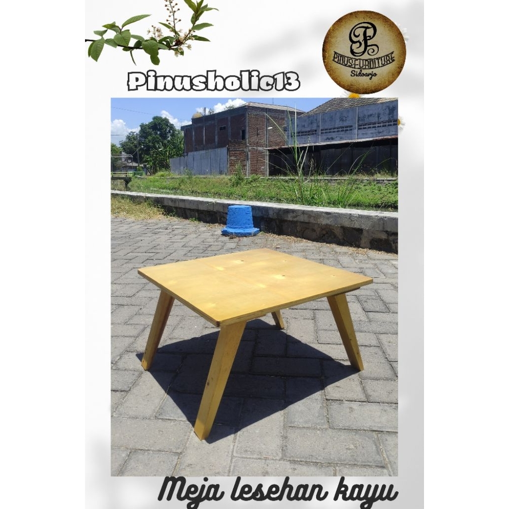 meja lesehan jati belanda/meja warkop lesehan/meja belajar lesehan
