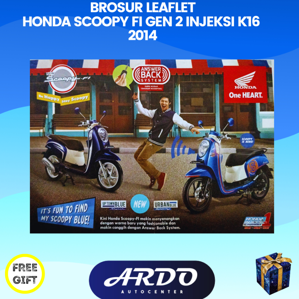 Brosur katalog motor Honda Scoopy FI Gen 2 Injeksi K16 2014