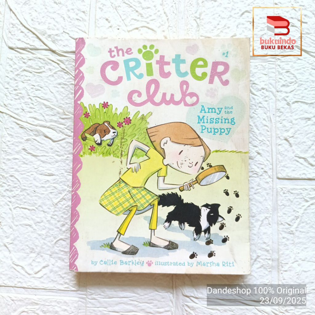 The Critter Club #1 Amy and The Missing Puppy by Callie Barkley - Novel Anak Bekas Preloved BAHASA I