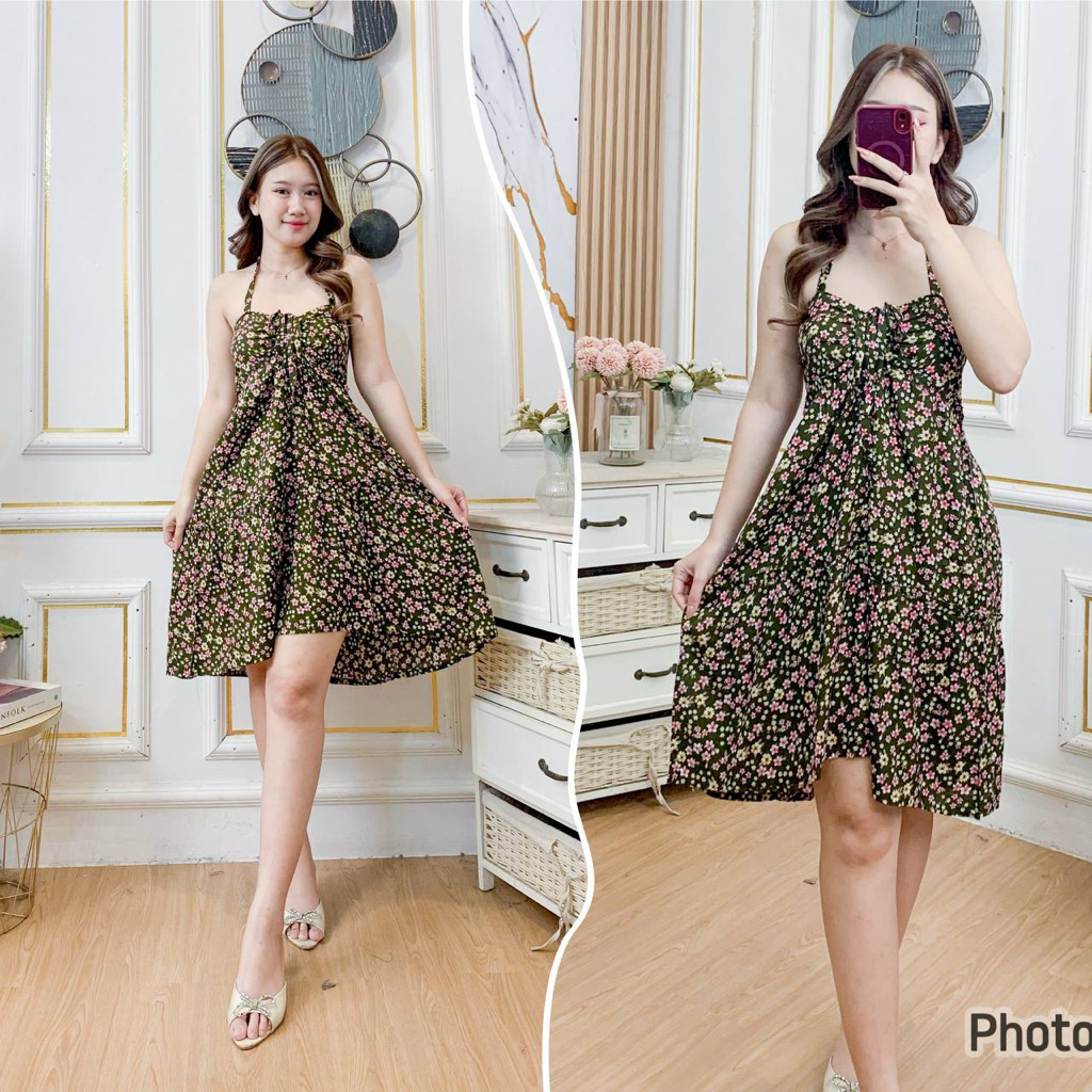 Daster jessica/dress jessica/tali leher/bumil busui/daster sexy/daster anti pelakor/pendek/katun ray