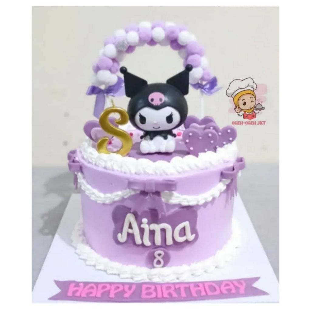 Kuromi Custom Cake / Kue ulang tahun anak perempuan / Kue ultah Kuromi