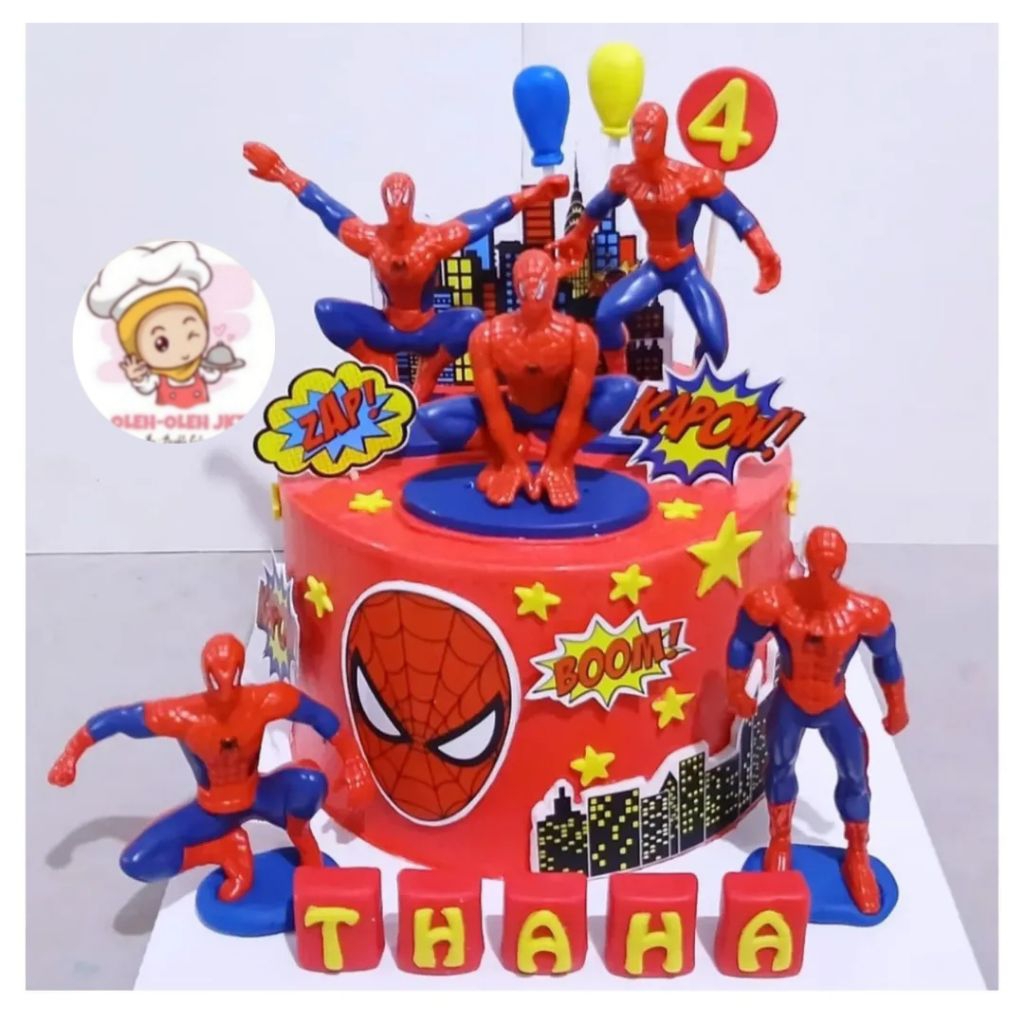 Kue ulang tahun Spiderman / Spiderman Custom cake / Kue Ultah anak karakter