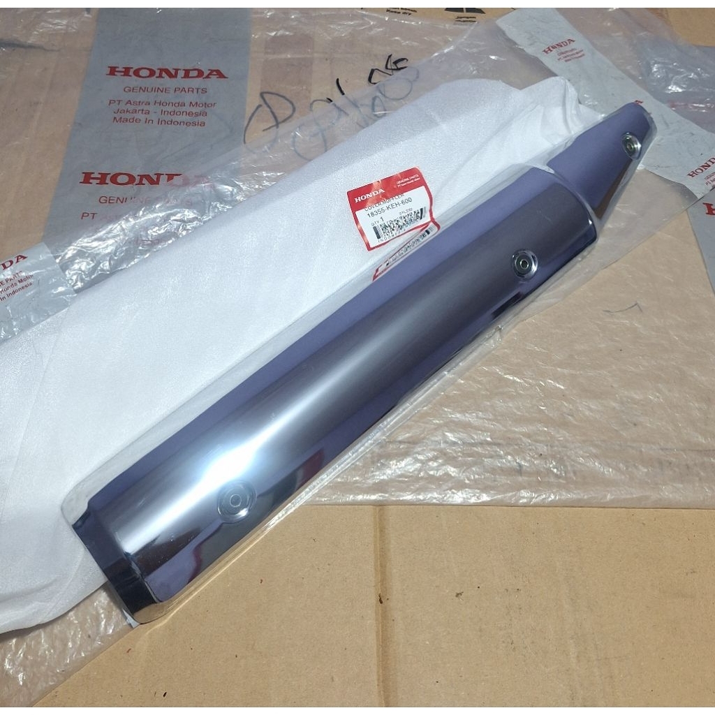 cover knalpot megapro primus original kodepart 18355-KEH-600 tameng knalpot original megapro primus 