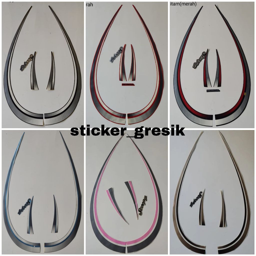 striping sticker Scoopy karbu 2012