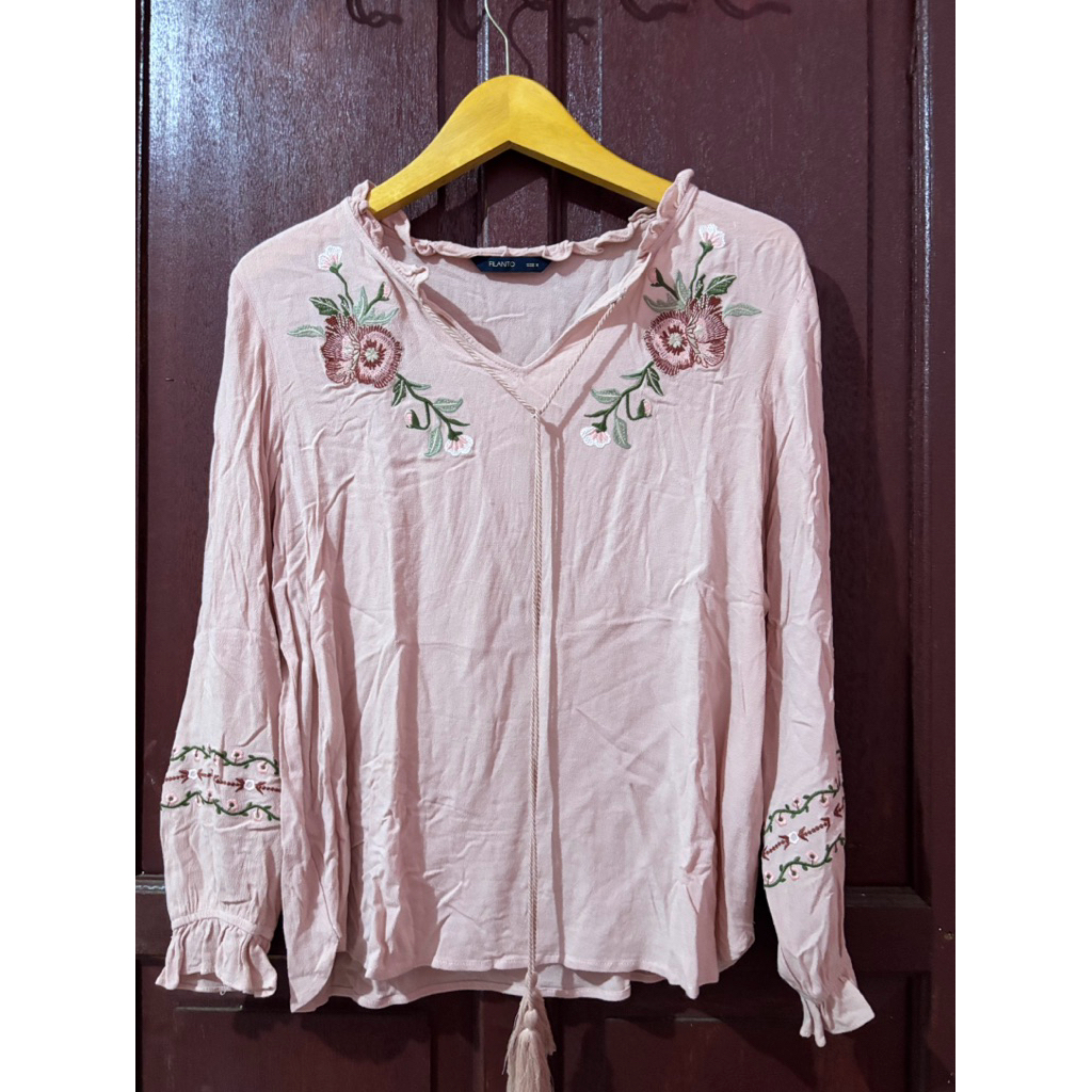 bohemian pink bordir