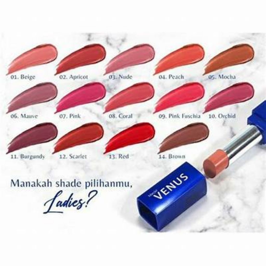 Marcks Venus Valvet Matte Lipstik Exp Bulan 10 All-varian