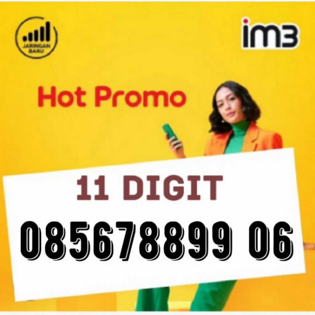 kartu perdana nomor cantik Indosat 11 digit urut