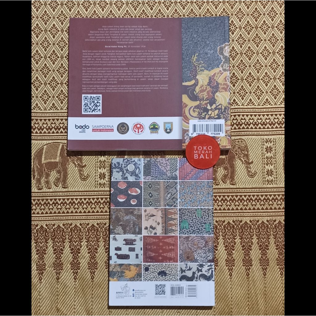 Paket buku Batik Lasem Motif Modifikasi Batik Tulis dan buku Motif Baru Batik Tulis Lasem: Kajian De