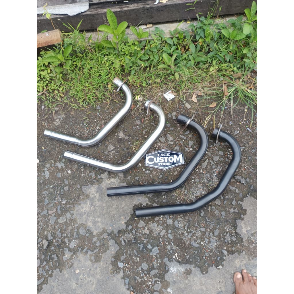 leheran Knalpot sambungan Leher Knalpot Motor Custom Japstyle Honda Megapro Tiger Verza Cb GL