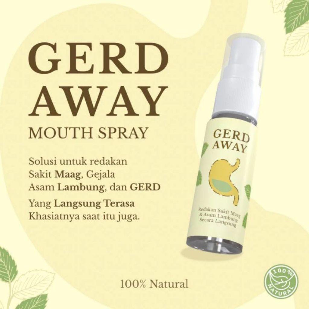 Gerd Away Spray mulut Solusi untuk Redakan Sakit Maag dan Asam Lambung