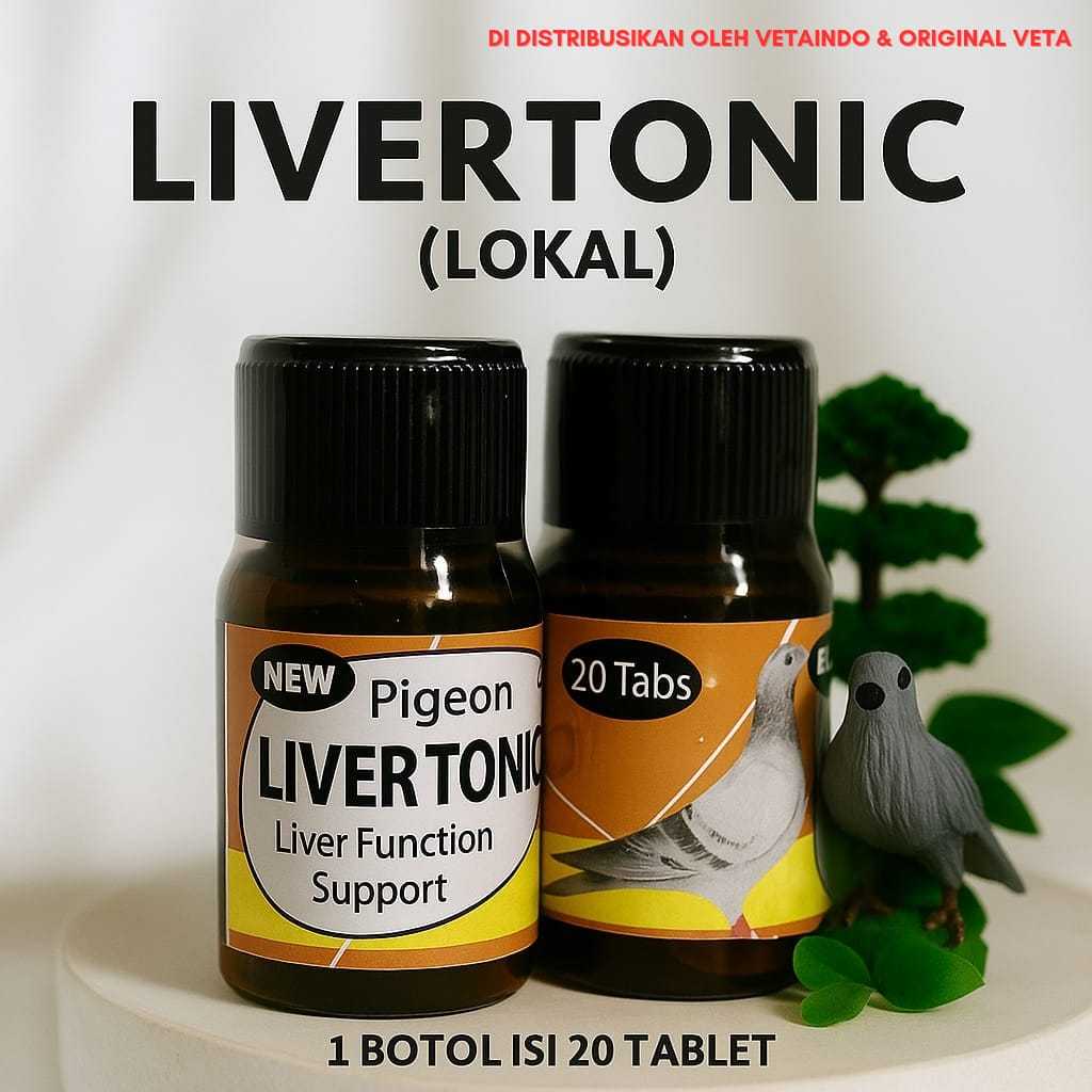 LIVERTONIC TAMASINDO (1 BOTOL 20 TABLET) BUKAN LIVERTONIC  VETAFARM MERPATI