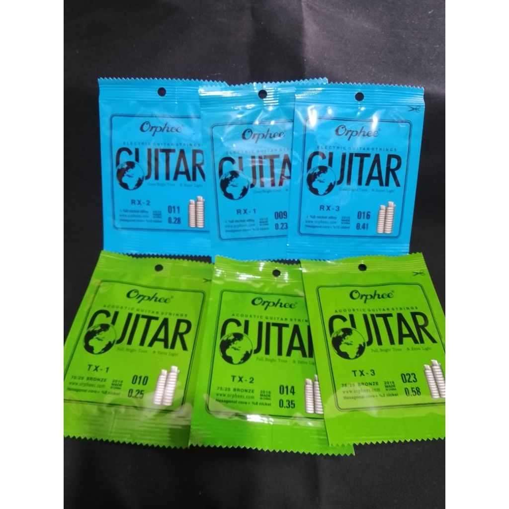 senar gitar eceran untuk akustik dan elektrik