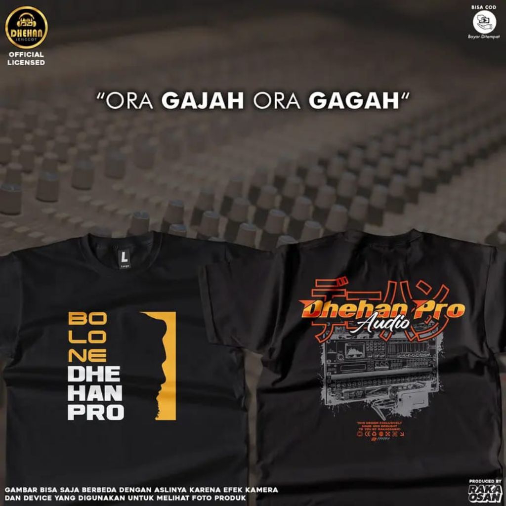 Kaos Bolone Dhehan / Baju Distro Bolone Dhehan Audio Pro / Pakaian pria wanita / Atasan