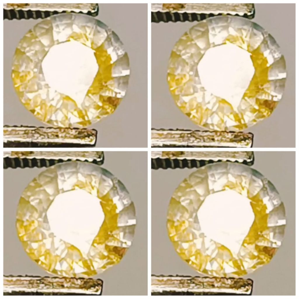 Natural Yellow Sapphire Srilanka Ceylon NoHeated Round Cut