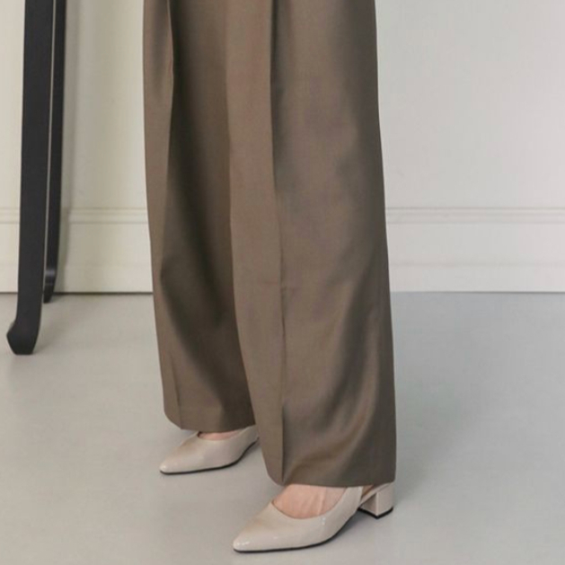 Sepatu Sandal Heel Wanita Sappun Pladine Slingback Heels (4cm) Ivory