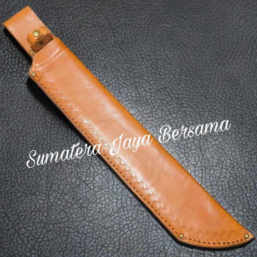 Sarung pisau golok kulit asli panjang 38 cm original
