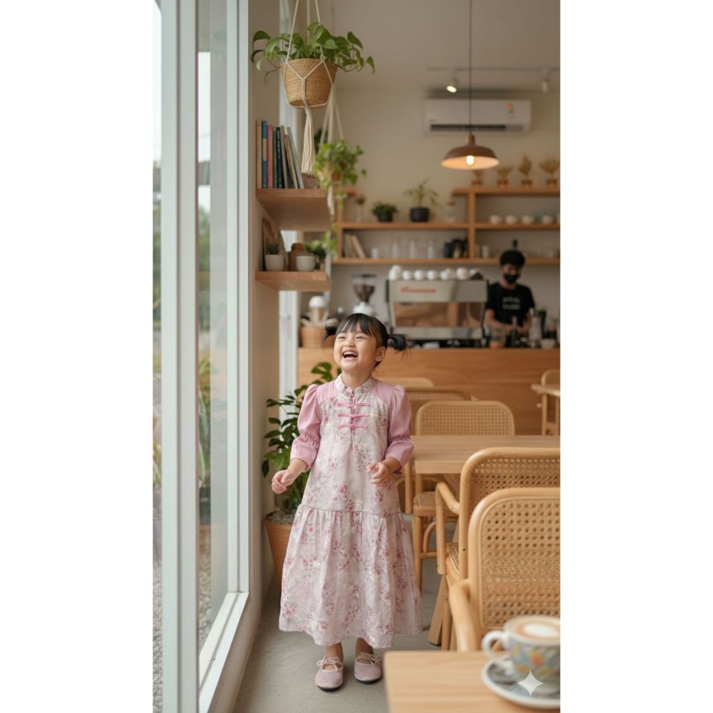 GAMIS Anak AMEY Dari katun bordir mix katun twill