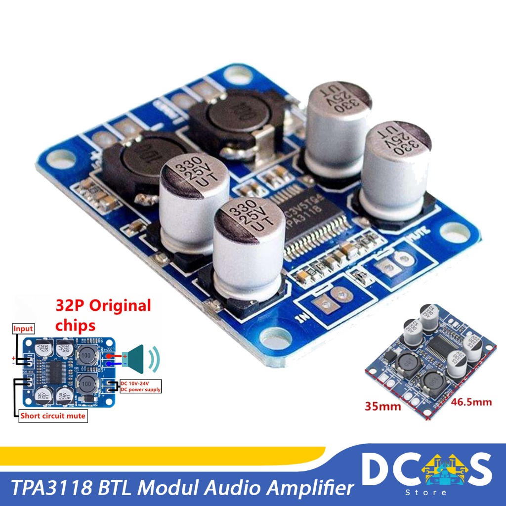 TPA3118 BTL 1x60W Modul Audio Amplifier Mono 60W Class D TPA 3118