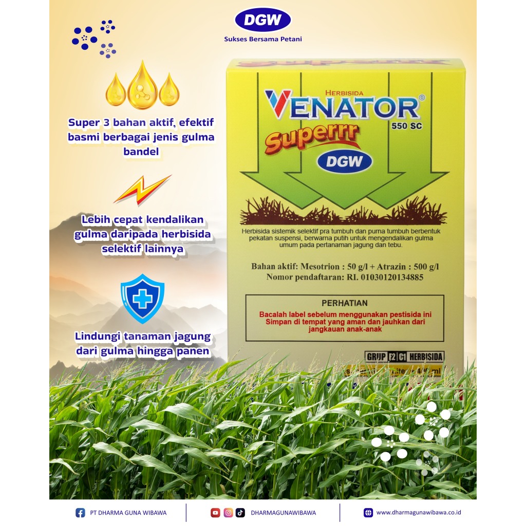Venator Superrr 550 SC Herbisida Jagung DGW 1 Liter