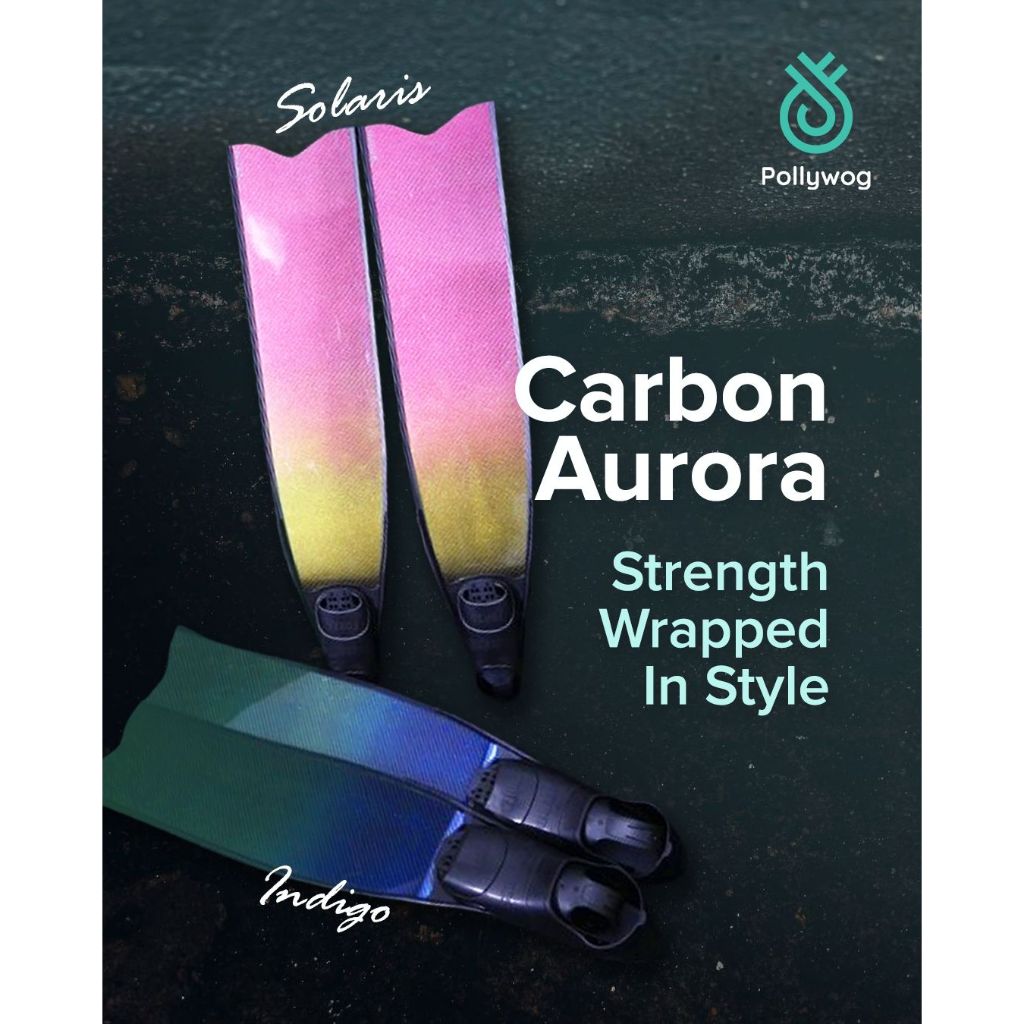 Pollywog Pure Carbon Aurora Long Fins