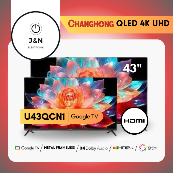 Changhong QLED TV 43 inch FHD Google Smart TV Digital TV (L43QCN1)