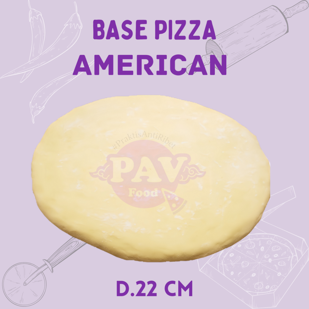 PAV American Roti D.22 base dough pizza halal asli