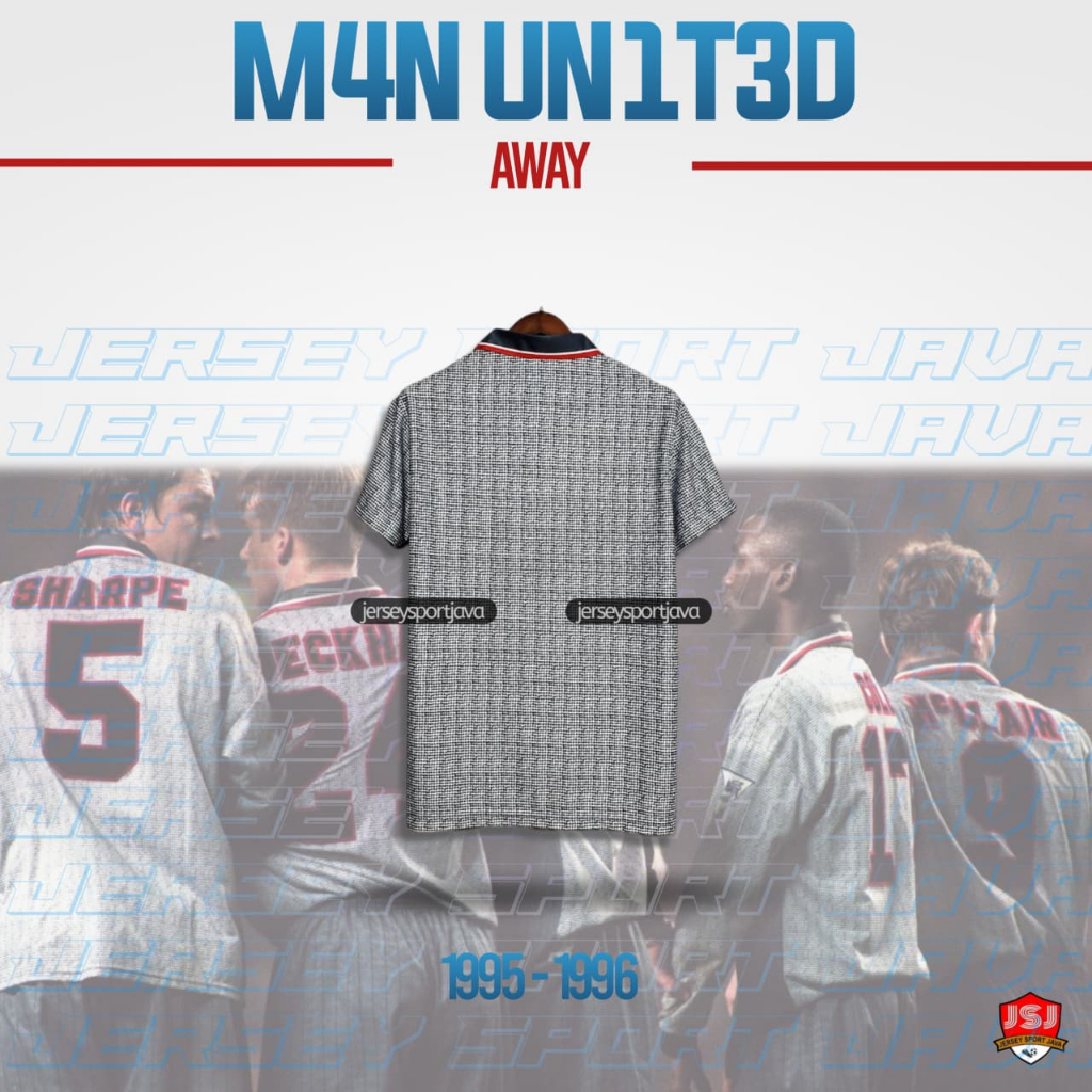 ( BISA COD ) RETRO JERESY BAJU BOLA PRIA RETRO MU AWAY SHARP VIEWCAM ABU COBRA 95/96 GRADE AAA+ - BE