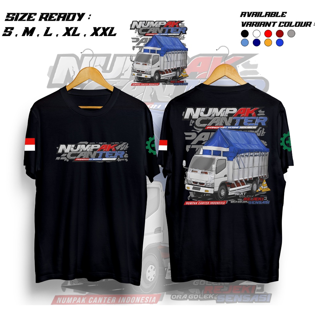 AOS TRUCK NUMPAK CANTER - KAOS TRUCK CABE LAOK - KAOS DISTRO - COCOK UNTUK PRIA DAN WANITA - KAOS LE