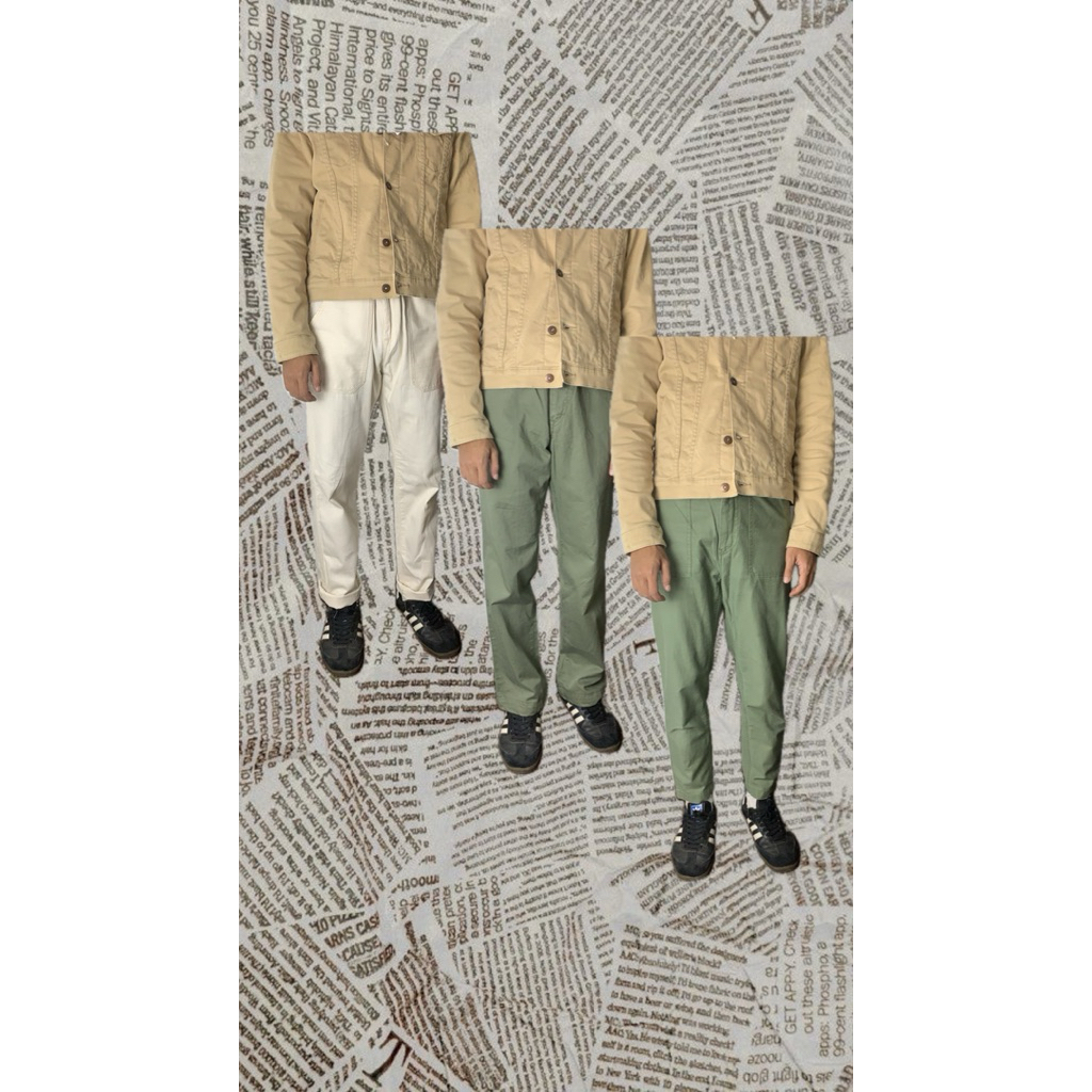 CELANA CHINOS/CELANA KANTOR KERJA FATIGUE WORK PANTS CASUAL FORMAL CARPENTER REGULER FIT SLIM FIT BO